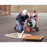 RIDGID® 42007 K-750 Drum Drain Cleaning Machine Kit, 4 to 8 in Drain Line, 200 ft Max Run, 1/2 hp, 115 VAC, Polyethylene Housing