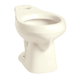Mansfield® 131 BON Alto™ Toilet Bowl Only, Bone, Round Shape, 10 in Rough-In, 15-1/8 in H Rim, 2 in Trapway
