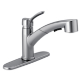 DELTA® 4140-AR-DST Collins™ Kitchen Faucet, 1.8 gpm Flow Rate, Swivel Spout, Arctic™ Stainless, 1 Handle, 1/3 Faucet Holes