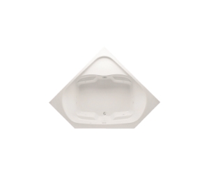 Clarion AD516062-WH 60 x 60 Acrylic Drop-in Front Center Drain Bathtub, White