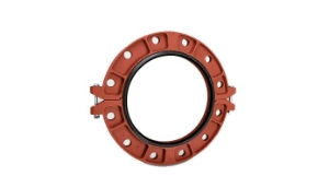 Grinnell Fire 7120S 71 Series Adapter With Grade E EPDM Non-Lubricated Gasket, 2 in Nominal, Flanged x Groove End Style, 300 psi Pressure, 125/150 lb, Ductile Iron