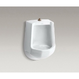 Kohler® 4989-T-96 Freshman™ Siphon Jet Urinal with Top Spud, 1 gpf Flush Rate, Top Spud, Wall Mount, Biscuit