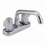 DELTA® 2123LF Classic Laundry Faucet, 4 in Center, Chrome, 2 Handles