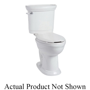 Mansfield® SmartHeight™ 4197 BIS Waverly 1.28™ Toilet Bowl Only, Biscuit, Elongated Shape, 12 in Rough-In, 16-3/4 in H Rim, 2 in Trapway