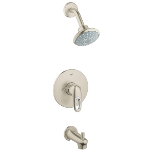 GROHE 35062EN3 BathTub Shower Combo Faucet, 2 gpm Shower, StarLight® Brushed Nickel