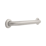 DELTA® 40118-SS Grab Bar, 18 in L x 1-1/2 in Dia, Stainless, Metal