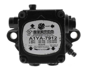 Suntec A1YA-7912 Oil Pump, 1 Stages, 7 gph Flow Rate, 1725 rpm Speed, 100 to 150 psi Pressure, 50 to 115 deg F