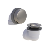 Watco® 901-PF-PVC-BN Innovator® 901 Bath Waste Half Kit with Brushed Nickel PRESFLO® Stopper, PVC