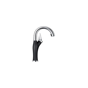 Blanco 442039 Bar Faucet, ARTONA™, Anthracite/Stainless, 1 Handle, 2.2 gpm