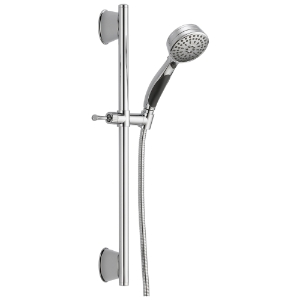 DELTA® 51549 ActivTouch® Hand Shower, 3-11/16 in Dia 9 Shower Head, 2 gpm Flow Rate, 82 in L Hose, 1/2 in Connection, Chrome