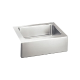 Elkay® ELUHF2520DBG Lustertone™ Classic Traditional Farmhouse Apron Front Kitchen Sink Kit, Rectangle Shape, 20-1/2 in W x 7-7/8 in H, 304 Stainless Steel