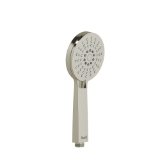 RIOBEL 4370PN Cross Collection Handshower Hand Set Single-Function, 4 in Dia Shower Head 3-Function Shower Head, 2.0 gpm Flow Rate, Polished Nickel