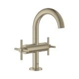 GROHE 21031EN3 21031_3 Atrio® M-Size Bathroom Faucet, Residential, 1.2 gpm Flow Rate, 6-7/16 in H Spout, 1 Handle, Pop-Up Drain, 1 Faucet Hole, Brushed Nickel