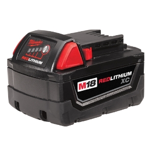 M18™ REDLITHIUM™ High Capacity Rechargeable Cordless Battery Pack, 3 Ah Lithium-Ion Battery, 18 VDC, For Use With Milwaukee® M18™ Cordless Power Tool