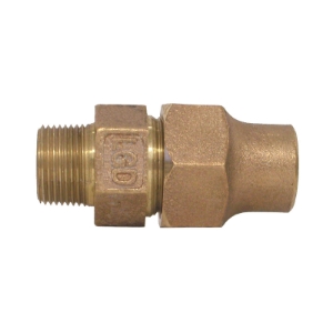 LEGEND 313-005NL T-4100 Pipe Coupling, 1 in Nominal, Flare x MNPT End Style, Bronze