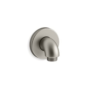 Kohler® 22172-BN Purist® Stillness® Wall Mount Supply Elbow with Check Valve, 1/2 in x G1/2-14 Nominal, NPT End Style, Brass, Vibrant® Brushed Nickel