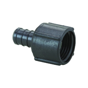 Viega 43323 PureFlow® Crimp Lavatory Adapter, 3/8 x 1/2 in, PEX Crimp™ x Lav, Poly-Alloy