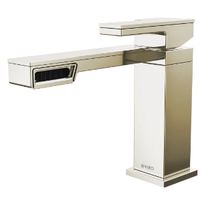 Brizo® 65022LF-PN Frank Lloyd Wright® Lavatory Faucet, Commercial/Residential, 1.2 gpm Flow Rate, 4-5/8 in H Spout, 1 Handle, 1 Faucet Hole, Polished Nickel, Function: Traditional