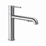 DELTA® 4159-DST Trinsic® Kitchen Faucet, Commercial, 1.8 gpm Flow Rate, 120 deg Swivel Spout, Chrome, 1 Handle, 1/3 Faucet Holes