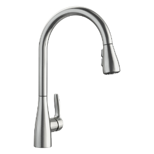 Blanco 442208 ATURA™ Kitchen Faucet with Dual Spray, 1.5 gpm, Stainless, 1 Handle, 1 Faucet Hole, Traditional