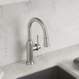 Blanco 442513 Bar Faucet, EMPRESSA™, Stainless, 1 Handle, 1.5 gpm