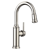 Blanco 442514 Bar Faucet, Empressa, Polished Nickel, 1 Handle, 1.5 gpm