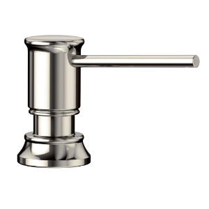 Blanco 442518 Empressa Soap Dispenser, 12 fl-oz Capacity, Solid Brass, Polished Nickel