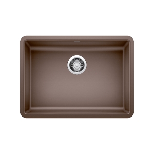 Blanco 442546 PRECIS™ SILGRANIT® Composite Sink, Café, Rectangle Shape, 23 in L x 16 in W x 5 in D Bowl, 25 in L x 18 in W x 5-1/2 in H, Undermount, Granite