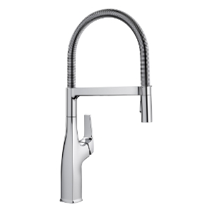 Blanco 442675 Rivana™ Semi-Professional Kitchen Faucet, 1.5 gpm Flow Rate, Polished Chrome, 1 Handle, 1 Faucet Hole