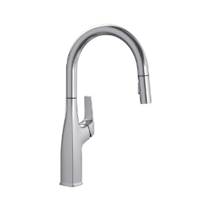 Blanco 442678 Rivana™ Kitchen Faucet, 1.5 gpm Flow Rate, PVD Steel, 1 Handle, 1 Faucet Hole