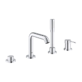 GROHE 1957800A 19578_A Essence New Roman Tub Faucet with Euphoria® Cosmopolitan 1.75 gpm Stick Hand Shower, Residential, 1.75 gpm Flow Rate, Polished Chrome, 1 Handle