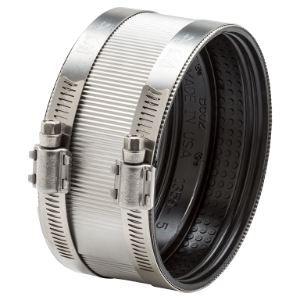 Mission 1801018 Standard Lightweight No-Hub Coupling, 1-1/2 in Nominal, Cast Iron End Style