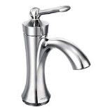 Moen® 4500 Bathroom Faucet, Wynford™, 1.5 gpm Flow Rate, 5 in H Spout, 1 Handle, Pop-Up Drain, 1 Faucet Hole, Chrome, Function: Traditional