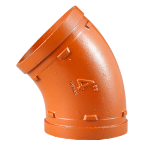 Apollo™ VSH SHURJOINT SJT71113P Model 7111 Regular Radius Elbow, 3 in Nominal, Grooved End Style, Ductile Iron, Painted