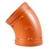 Apollo™ VSH SHURJOINT SJT71113P Model 7111 Regular Radius Elbow, 3 in Nominal, Grooved End Style, Ductile Iron, Painted