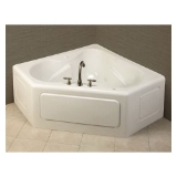 Oasis® CTG-IF-470 WHT/0ND Builder Tartane Bathtub, Soaking, 60 in W, Center Front Drain, Gel-Coated/White