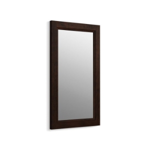 Kohler® 99665-1WB Damask® Framed Mirror, Rectangular Shape, 36-3/4 in L x 21-3/4 in W, Claret Suede