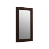 Kohler® 99665-1WB Damask® Framed Mirror, Rectangular Shape, 36-3/4 in L x 21-3/4 in W, Claret Suede