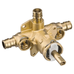 Moen® 2328PF Posi-Temp® M-Pact® Pressure Balancing Valve, 1/2 in Cold Expansion PEX Inlet x 1/2 in Cold Expansion PEX Outlet, Brass Body