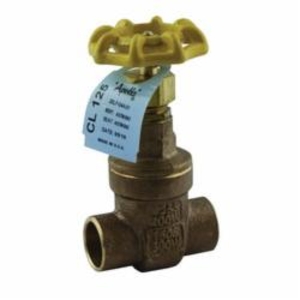 Apollo™ 30LF04501 102S-LF Lead Free Non Rising Stem Gate Valve, 1 in Nominal, Solder End Style, 125 lb, Bronze Body, Handwheel Actuator