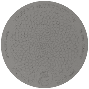 Schier T24-GI Traffic Water Rated 24 in. Cast Iron Cover