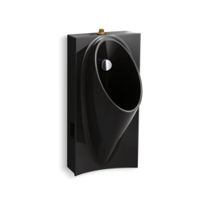 Kohler® 5244-ET-7 Steward® High Efficiency Hybrid Urinal, 0.125 gpf Flush Rate, Top Spud, Wall Mount, Black