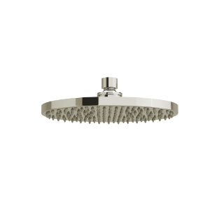 RIOBEL 468PN Cross Collection Rain Showerhead Slim Ultra, 2 gpm Flow Rate, Polished Nickel