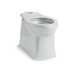 Kohler® 4144-95 Corbelle® Toilet Bowl with Skirted Trapway, Ice Grey, Elongated Shape, 12 in Rough-In, 2-1/8 in Trapway