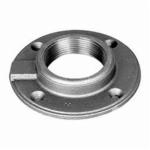Ward Mfg 1B.BMFF Floor Flange, 1-1/4 in Nominal, Malleable Iron, Thread Connection