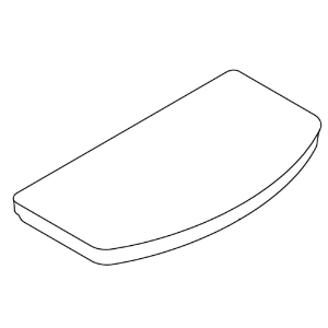 Kohler® 1306245-0 Close Coupled Tank Cover, White