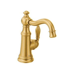 Moen® S62101BG Kitchen Faucet, Weymouth™, Brushed Gold, 1 Handle, 1.5 gpm