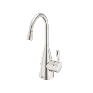 Insinkerator® 45385AU-ISE 1010 Showroom Instant Transitional Style Hot Only Water Dispenser Faucet, 360 deg Swivel Spout, Stainless Steel
