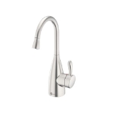 Insinkerator® 45385AU-ISE 1010 Showroom Instant Transitional Style Hot Only Water Dispenser Faucet, 360 deg Swivel Spout, Stainless Steel