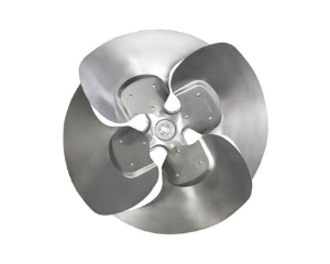 ALLIED™ 27W59 100017-09 Swept Wing Motor Fan Assembly, 1/2 in Bore, 34 deg Pitch, 4 Blades, CCW Rotation